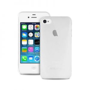 PURO Ultra Slim \"0.3\" Cover - Zestaw etui + folia na ekran iPhone 4/4S (przezroczysty)