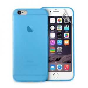 PURO Ultra Slim "0.3" Cover - Zestaw etui + folia na ekran iPhone 6 Plus/6s Plus (niebie
