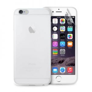 PURO Ultra Slim "0.3" Cover - Zestaw etui + folia na ekran iPhone 6 Plus/6s Plus (przezr