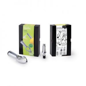 Quirky Stem Metal - Zestaw prezentowy spray do cytrusów i wyciskacz