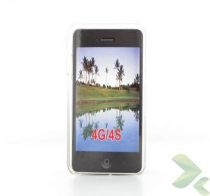 Geffy - Etui iPhone 4/4S thin mat clear