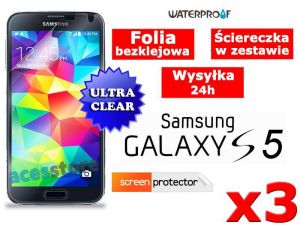 3x Folia ochronna na ekran do Samsung Galaxy S5