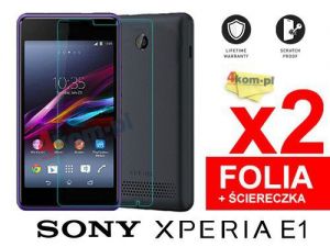 2x Folia ochronna na ekran do Sony Xperia E1