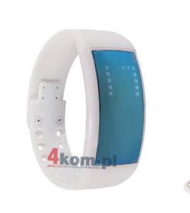 SmartWatch opaska sportowa z krokomierzem - Biały