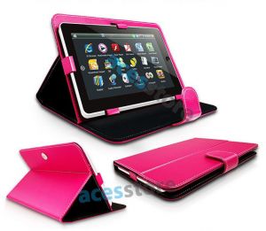 Uniwersalne etui do tabletów 9 cali - Ciemny różowy