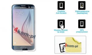 Folia ochronna na ekran do Samsung Galaxy S6 + ściereczka