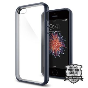 Etui Spigen Ultra Hybrid do iPhone 5/5s Metal Slate - Grafitowy