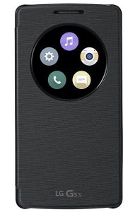 Oryginalne etui LG Quick Circle CCF-490G LG G3 S Czarne - Czarny