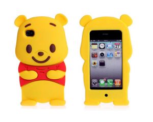 Etui silikonowe 3D Miś Puchatek iPhone 4 / 4s