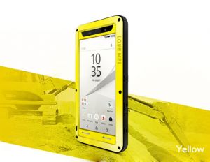 Etui pancerne Love mei do Sony Xperia Z5 Compact żółte - Żółty