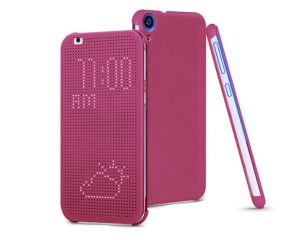 ETUI DO HTC DESIRE 820 FLIP DOT VIEW COVER FIOLETOWE - Fioletowy