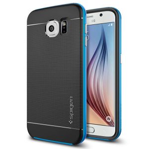 SPIGEN etui Neo Hybrid Electric Blue do Samsung Galaxy S6 + szkło hartowane 9H - Electric Blue