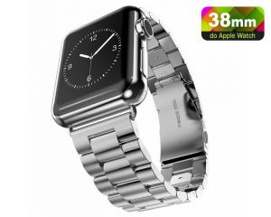 Pasek bransoleta stal nierdzewna do Apple Watch 38 mm - Srebrny