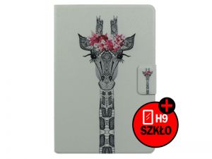 Etui ochronne dla Samsung Galaxy Tab 4 7.0 Żyrafa + Szkło - Żyrafa