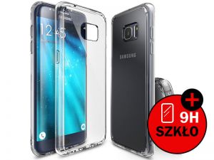 Etui Rearth Ringke Fusion Samsung Galaxy S7 Edge + Szkło hartowane - Przezroczysty