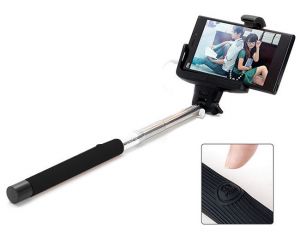 Czarny Uniwersalny uchwyt Selfie Stick do aparatów i smartfonów Monopod Z07-7 - Czarny