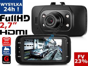 Rejestrator jazdy Kamera samochodowa FULL HD GS8000L