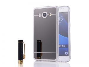 Etui lustrzane mirror gel Samsung Galaxy J5 2016 J5108 Czarne - Czarny