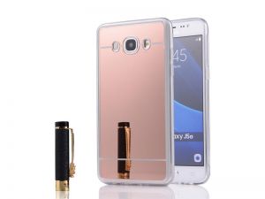 Etui lustrzane mirror gel Samsung Galaxy J5 2016 J5108 Różowe - Różowy