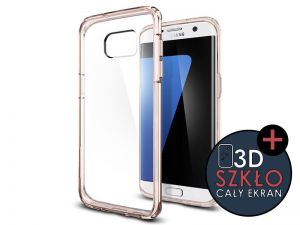 ETUI SPIGEN ULTRA HYBRID SAMSUNG GALAXY S7 Edge - Różowy