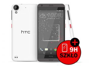 Etui silikonowe crystal 0.3mm guma do HTC Desire 530 / 630 + Szkło hartowane