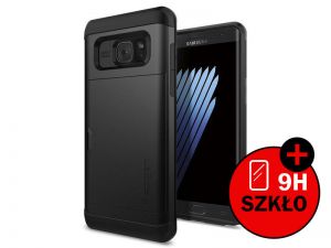 Etui Spigen Slim Armor Cs Card Slider Samsung Galaxy Note 7 Black - Czarny