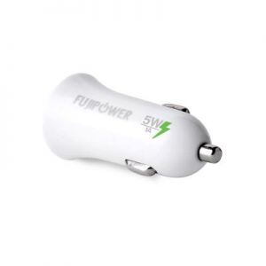 FUJIPOWER Mini Car Charger - Ładowarka samochodowa USB 1A (biały)