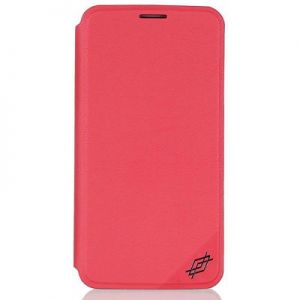 X-Doria Dash Folio one - Etui Samsung Galaxy S6 z kieszenią na kartę + stand up (różowy)