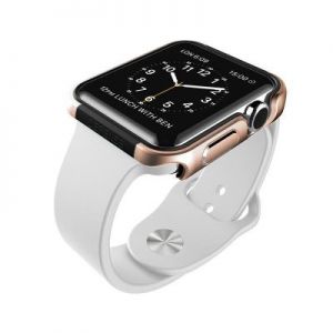 X-Doria Defense Edge - Aluminiowy bumper do Apple Watch 38mm (złoty)
