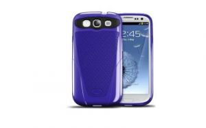 iSkin vibes - Etui Samsung GALAXY S3 z ochroną antybakteryjną Microban + folia na ekran (fioletowy)